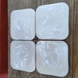 RIRIKU Resin Coasters Set of 4